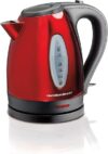 Hamilton Beach Electric Tea Kettle, 1.7 Liter, Red (40885)