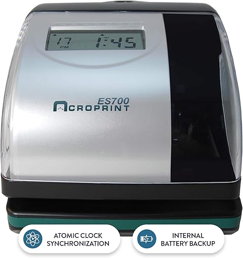 Acroprint Electronic Time Recorder, Right/Left-Hand Time Cards (RM500)