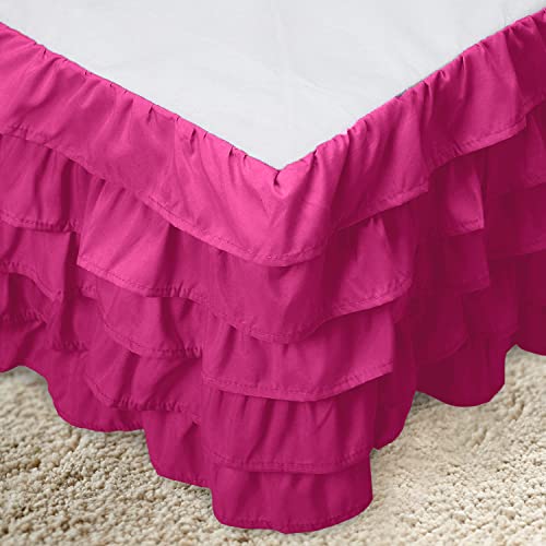 Elegant Comfort Leila Collection Multi-Ruffle Bed Skirt - Image 2
