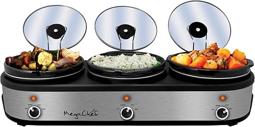 Megachef Elite 2.5 Quart Slow Cooker Server