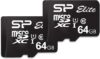 SP Silicon Power Elite 64GB microSDXC 2-Pack Memory Card