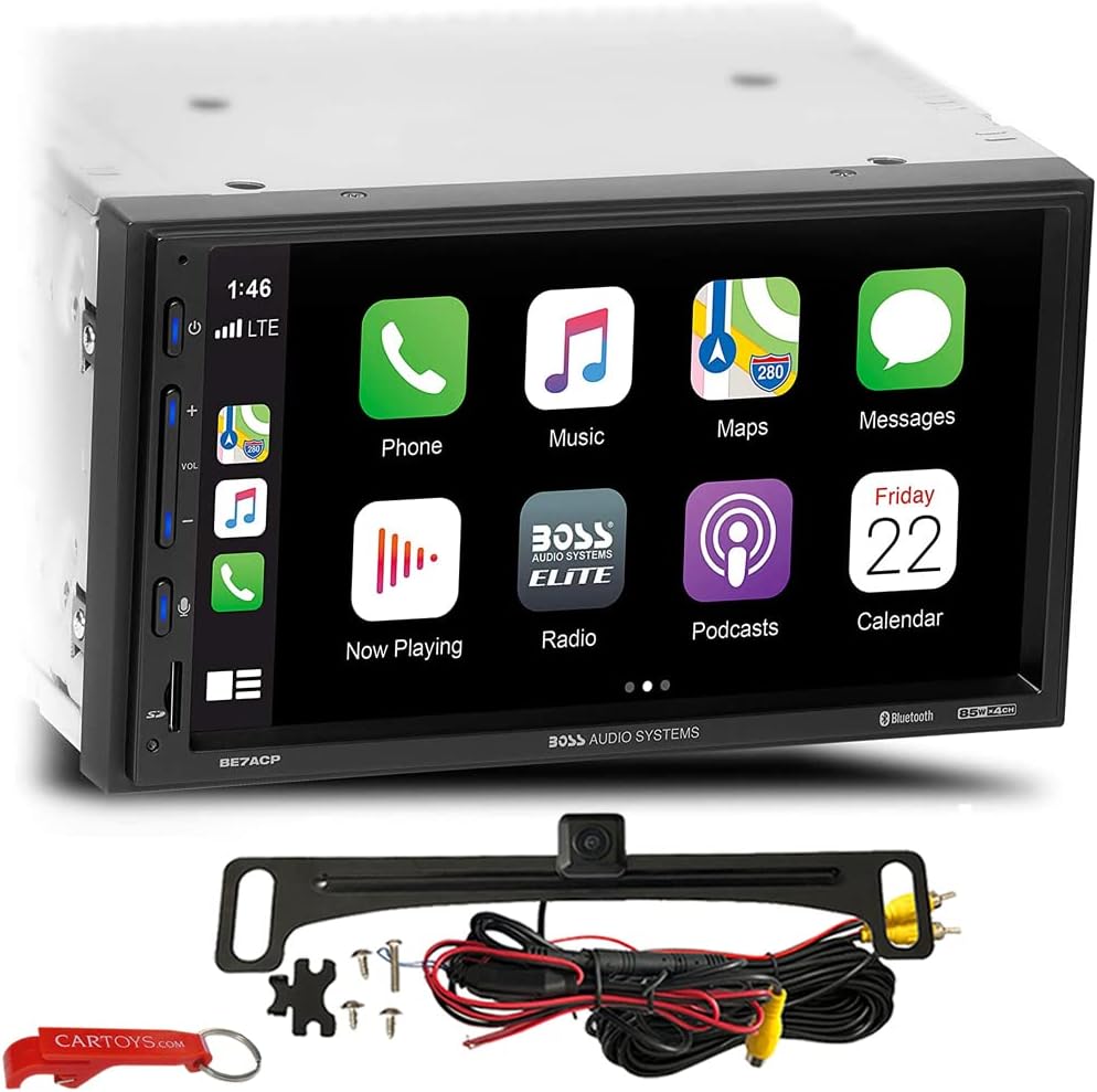 BOSS Audio Systems Elite BE7ACP Head Unit & Camera Bundle