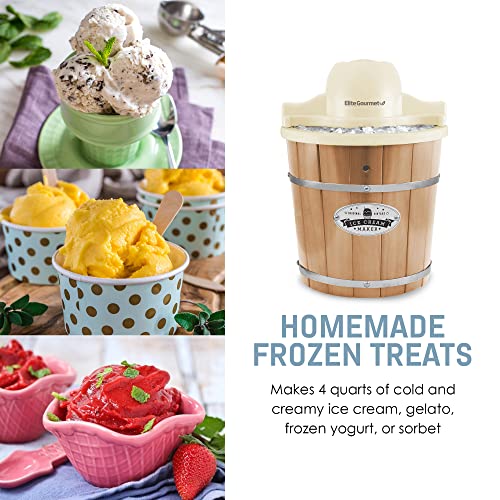 Elite Gourmet 4 Qt. Electric Ice Cream Maker - Image 3
