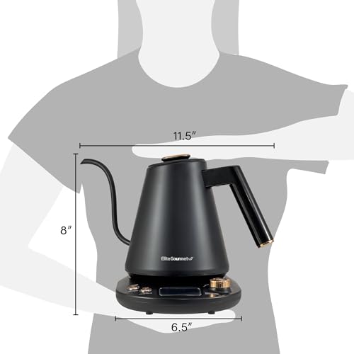 Elite Gourmet EKT3001 1L Digital Stainless Steel Kettle - Image 5