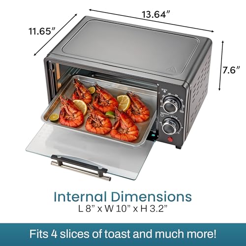 Elite Gourmet ETO490 4 Slice Countertop Toaster Oven - Image 3