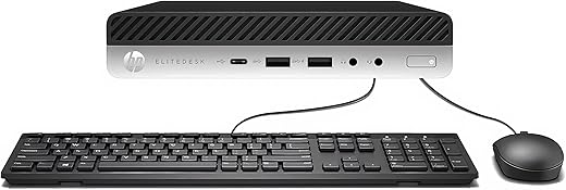 HP EliteDesk 800 G3 Mini Desktop, Intel i5, 16GB RAM, 256GB SSD