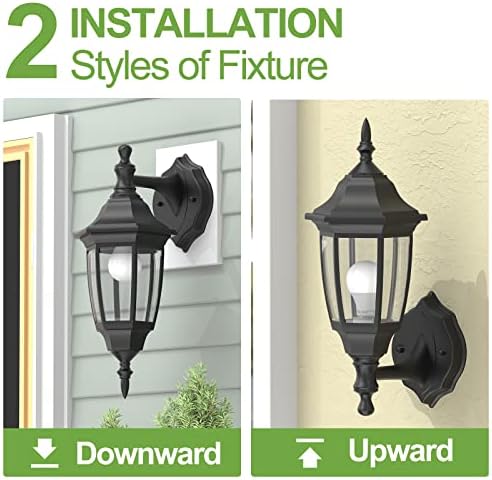 EMART Outdoor Porch LED Wall Light Fixtures - Image 3