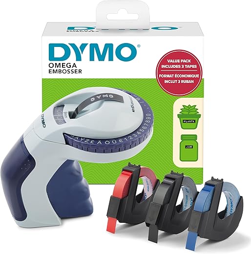 DYMO Embossing Label Maker With 3 Tapes