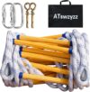 ATswzyzz Emergency Fire Escape Ladder, Flame Resistant