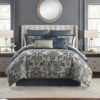 Waterford Emmitt Teal Cal King Comforter Set