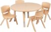 Flash Furniture Emmy 33″ Round Adjustable Activity Table Set