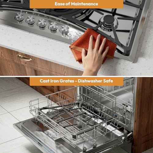 Empava 36 In. Gas Stove Cooktop EMPV-36GC22 - Image 5