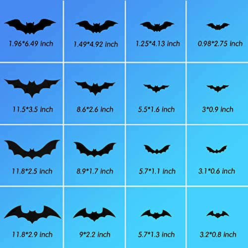 encavy Halloween 3D Bat Wall Decorations 68Pcs - Image 5