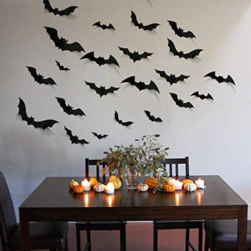 encavy Halloween 3D Bat Wall Decorations 68Pcs - Image 2