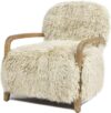 Jennifer Taylor Home Enchante 28.5″ Mongolian Sheepskin Arm Chair