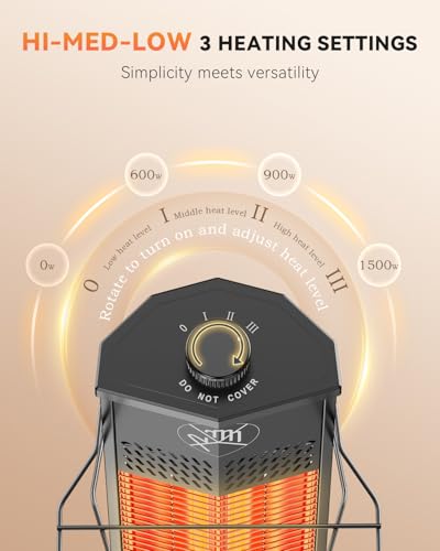 Encyclpo Patio Heater, 1500W Infrared, 36 In - Image 4