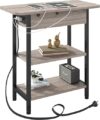 LIDYUK End Table With Charging Station