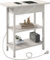 LIDYUK End Table With Charging Station