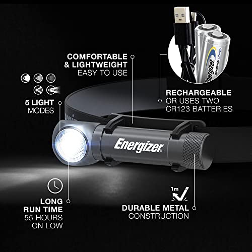 Energizer LED Headlamp Rechargeable X1000, Ultra Bright - Image 2