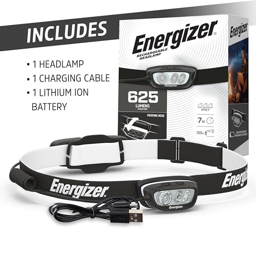 Energizer LED Rechargeable Headlamp HDL-625, IPX4 - Image 5