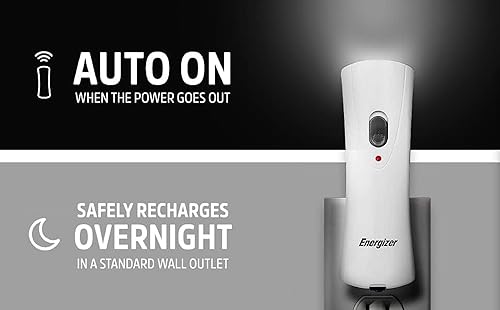 Energizer LED Rechargeable Plug-in Emergency Flashlight - Image 4