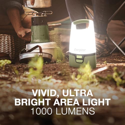 Energizer Vision LED Camping Lantern, Rechargeable, Forest Green - Image 3