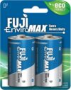 Fuji Enviromax EnviroMax D Extra Heavy-Duty Batteries, 2 pk