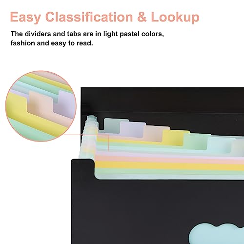 EOOUT Accordion File Organizer, Expanding File Folder, 13 Pockets - Image 5