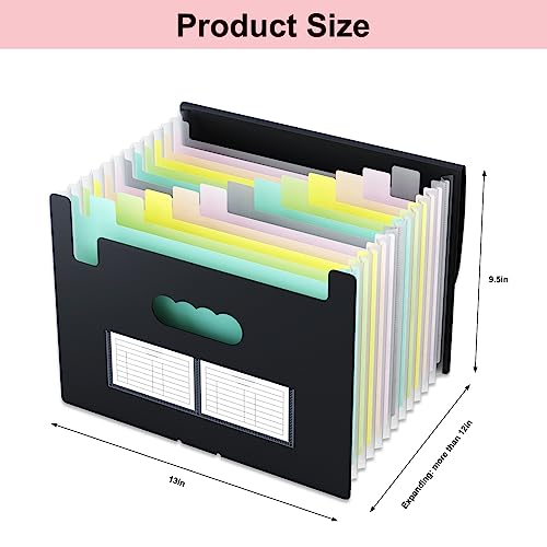 EOOUT Accordion File Organizer, Expanding File Folder, 13 Pockets - Image 2