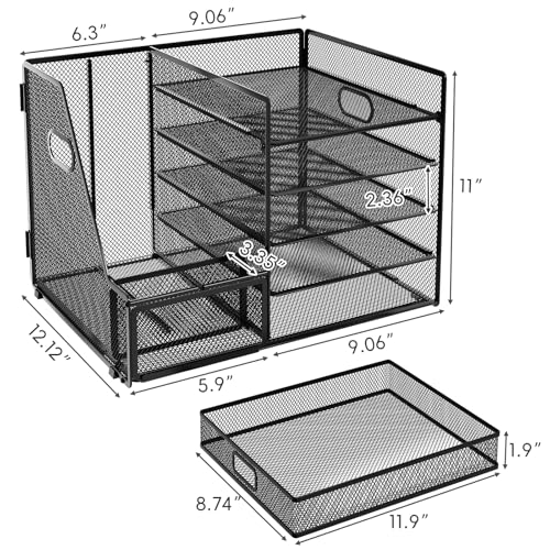 EOOUT Gold Office Supplies Desk Combo Set - Image 3