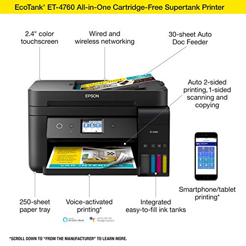 Epson EcoTank ET-4760 Wireless Color Printer - Image 4