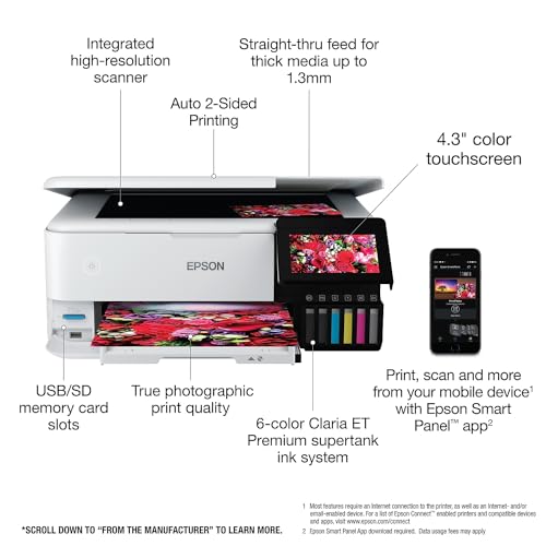 Epson EcoTank Photo ET-8500 Wireless Printer - Image 3