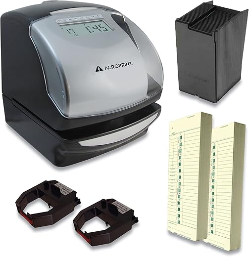 Acroprint ES900 Time Clock Bundle, Digital Display