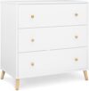 Delta Children Essex 3 Drawer Dresser, Bianca White