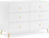 Delta Children Essex 6 Drawer Dresser, Bianca White