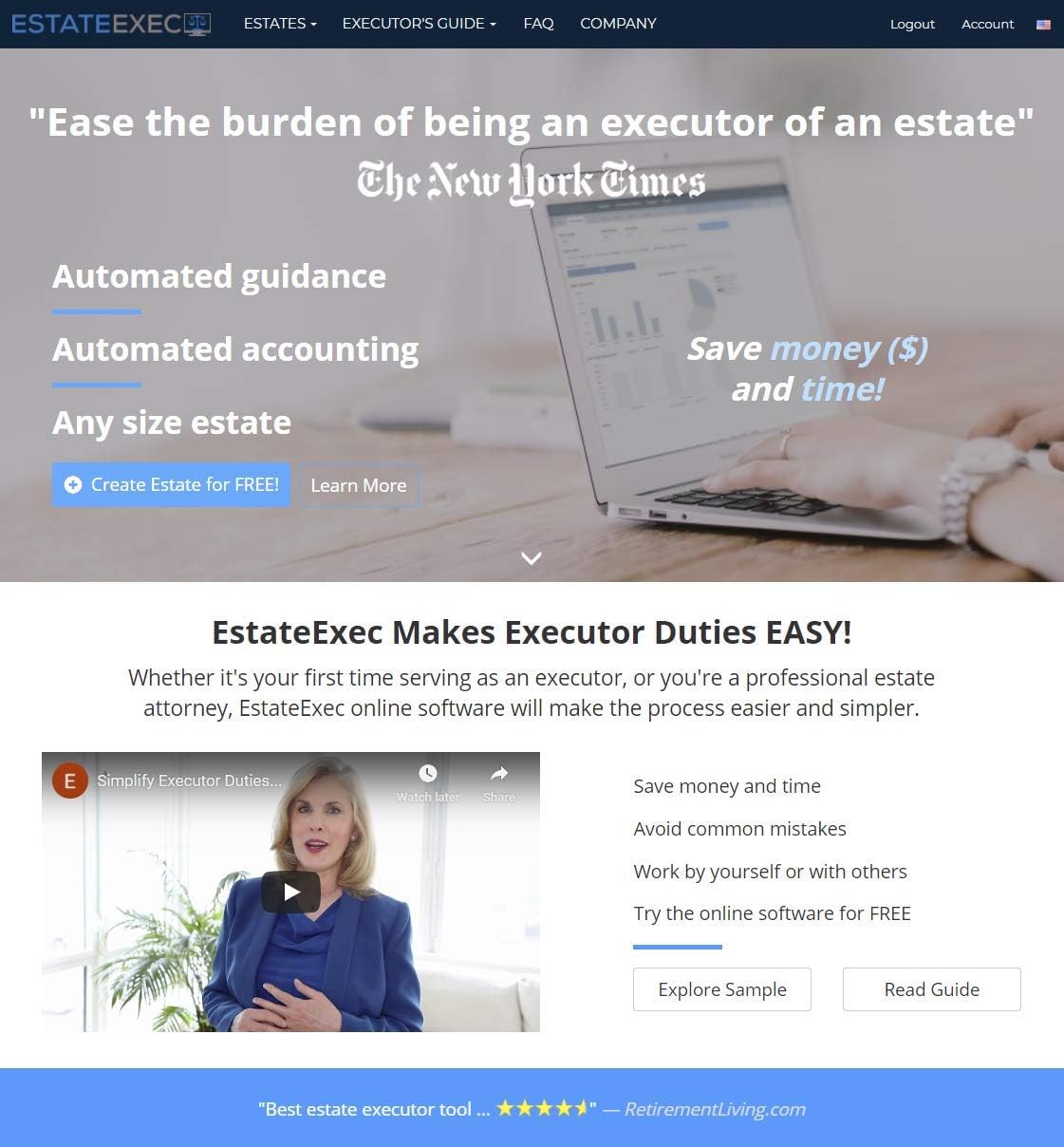 Generic Estate Executor Online Software