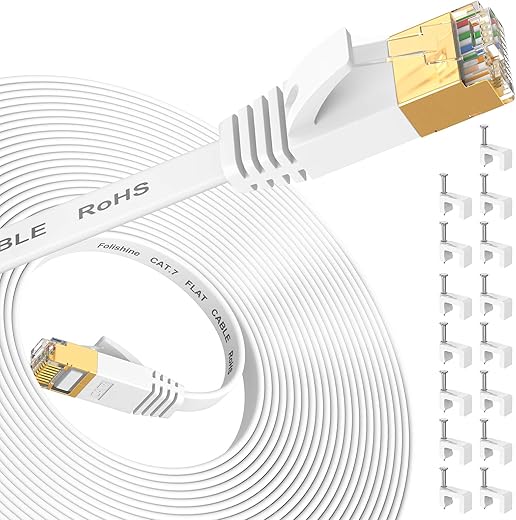 Folishine Ethernet Cable 25 Ft, Cat 8/7 High Speed