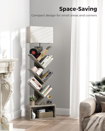Evermagin 6 Tier Tree Bookshelf With Light - Image 5