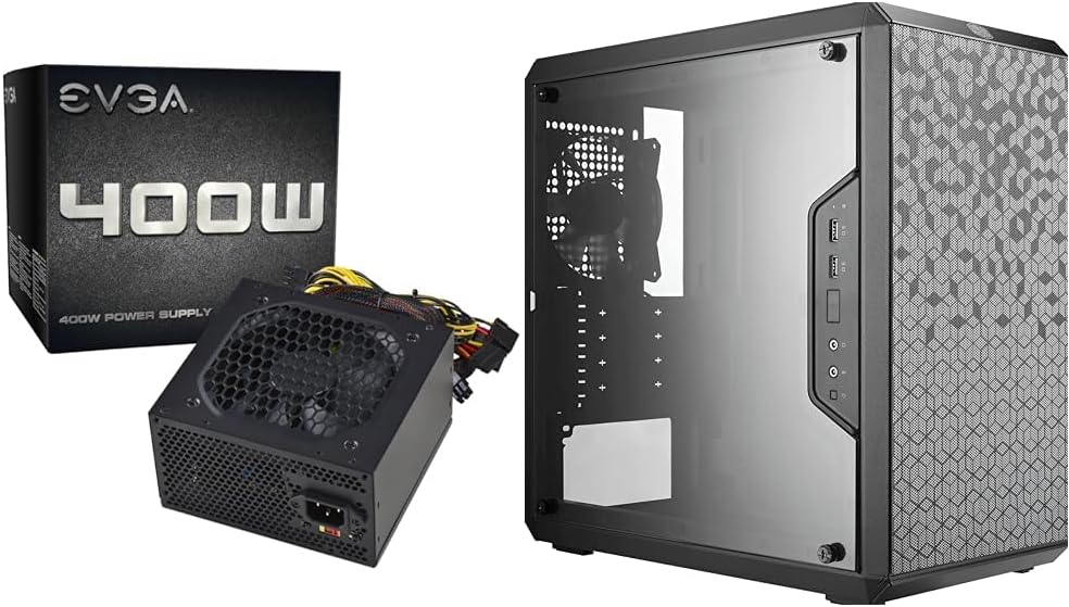 EVGA EVGA 400W Power Supply & Cooler MasterBox Q300L Tower