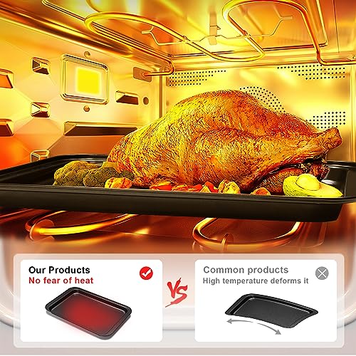 EWFEN Nonstick Baking Sheet Tray Set, Dark Grey - Image 3