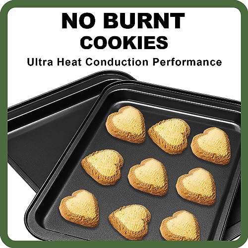 EWFEN Nonstick Baking Sheet Tray Set, Dark Grey - Image 4