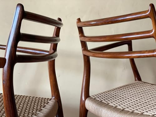 EWGFDEMN Mahogany Vintage Dining Armchairs Set - Image 5