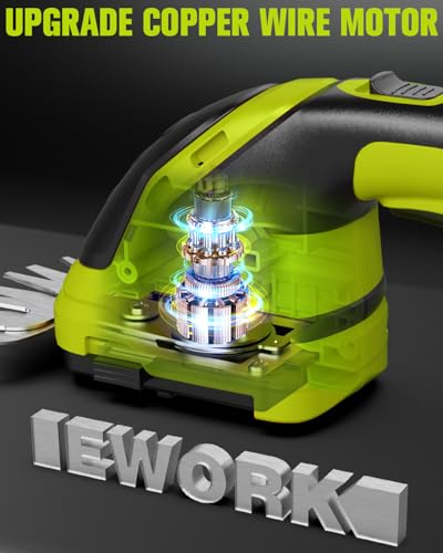 EWORK 21V Cordless Hedge Trimmer With Battery - Image 4