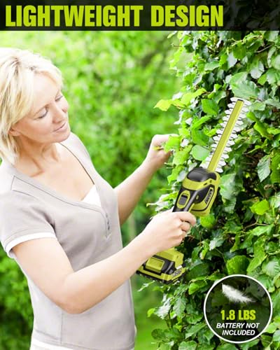 EWORK 21V Cordless Hedge Trimmer With Battery - Image 5