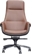 ELEdvb Executive High Back Swivel Office Chair (D Light Grey)