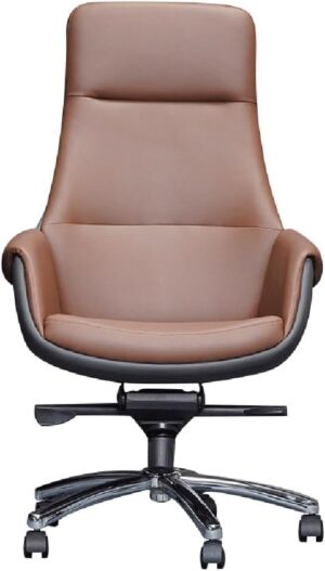 ELEdvb Executive High Back Swivel Office Chair (D Light Grey)