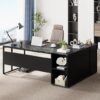 Tribesigns Executive L Shaped Desk With Storage