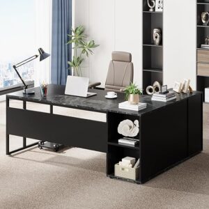 Tribesigns Executive L Shaped Desk With Storage