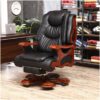 ZLZYPLE Executive PU Leather Swivel Task Chair