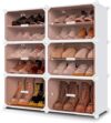 MAGINELS Expandable 6-Tier Plastic Shoe Rack
